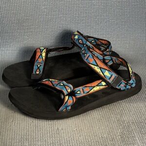 Teva Men's Original Universal Multicolor Geometric Print Sandals 1004006 Size 11